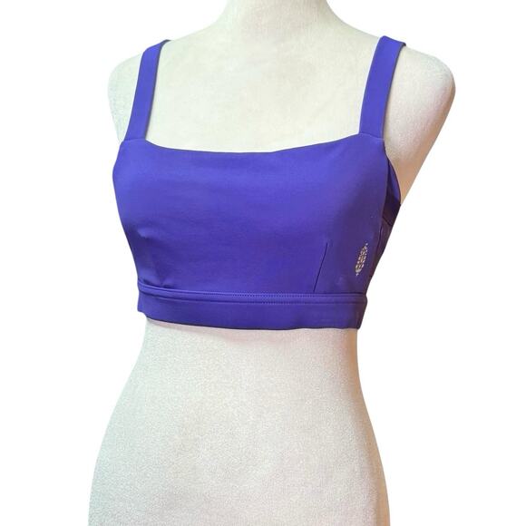 Free People Movement Purple Side Hustle Sports Bra Size Small Activewear NEW - Picture 2 of 12